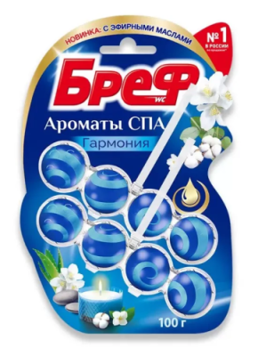 БРЕФ туалетный блок ароматы спа гармония 2*50г